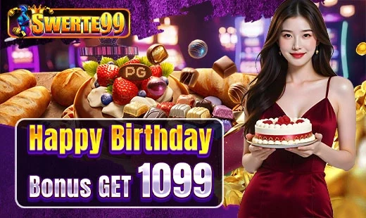 Swerte99 Happy Birthday Bonus 1,099 banner