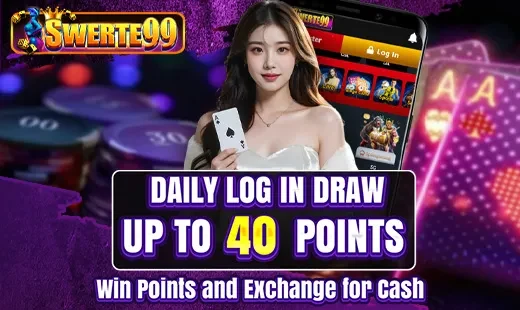 Swerte99 Daily Log in Draw banner