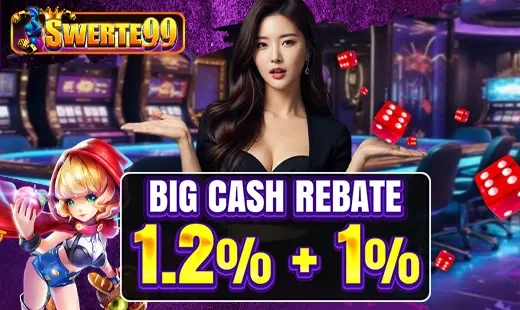 Swerte99 Big Cash Rebate 1.2% + 1% banner