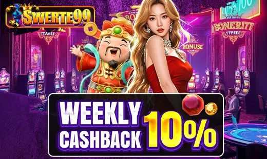 Swerte99 Weekly Losing Cashback 10% promotion