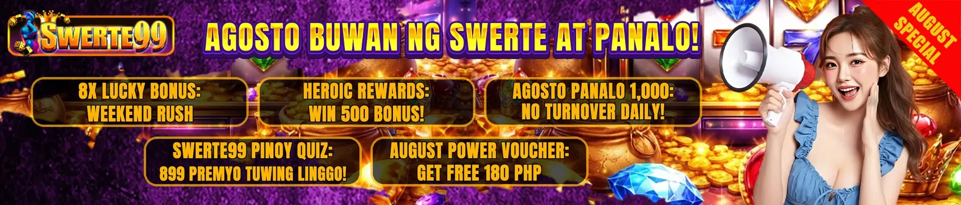 Swerte99 featured games
